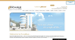 Desktop Screenshot of hotelexcalibur.in